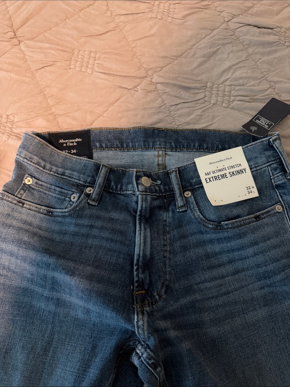 Abercrombie & Fitch Blue Extreme Skinny Jeans